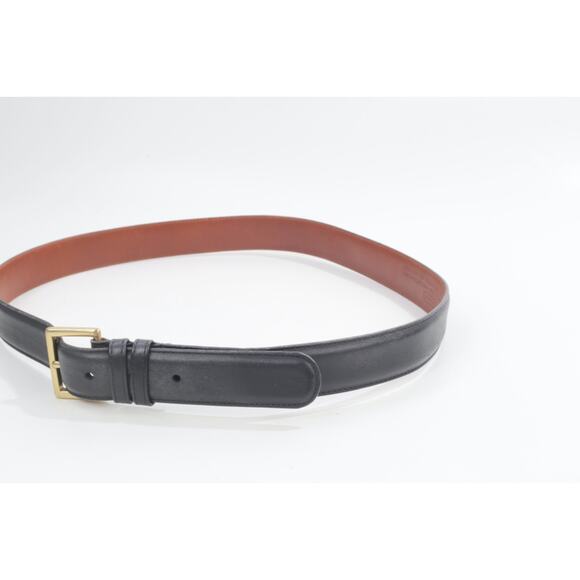 Vintage Coach Black Cowhide Leather Waist Belt Size 36 / 90 Classic Buckle main image 12